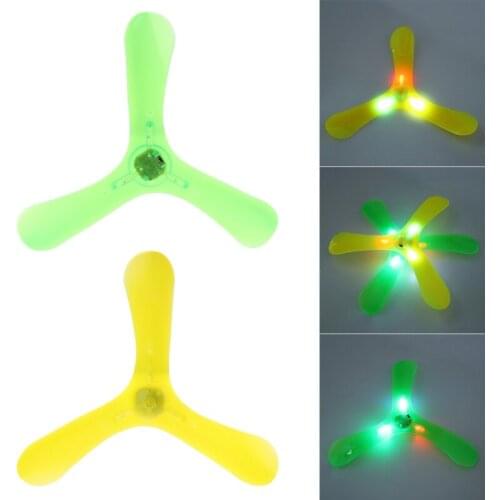 Boomerang Luminous Flying Toys Outdoor Park Saucer Funny Game Children Sports