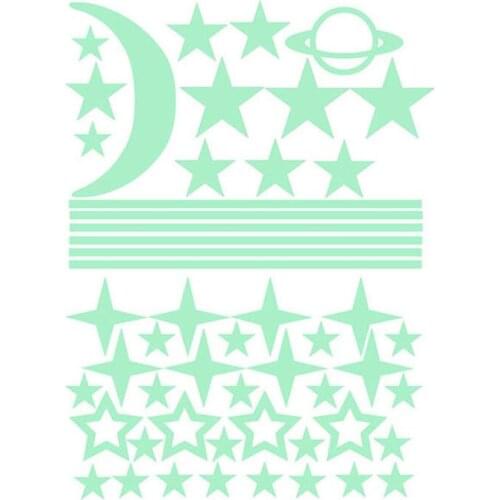 KW3245 luminous stickersFluorescent Star Sticker Childrens Room Bedroom Cartoon Wall Sticker