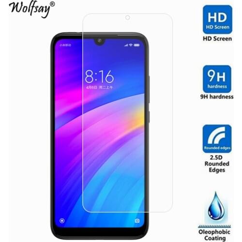 2PCS For Tempered Glass Xiaomi Redmi 8 Screen Protector Glass For Xiaomi Redmi 8 Phone Glass Redmi 8 Protective Film Wolfsay