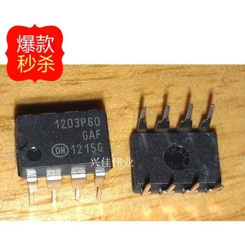 10PCS NCP1203P60G 1203P60 DIP8 new original authentic chip LCD power supply line 8 feet