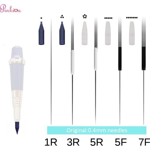 200pcs/lot Original 1R 3R 5R 5F 7F Giant sun Tattoo Needles With Disposable Needle Caps Needle Tube For Permanent Makeup Machine