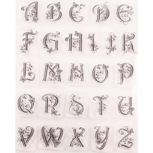 2020 Lace letters Clear Stamps DIY Scrapbooking Craft Supplies Silicone Seal Custom Photo Album ink pad Stamping