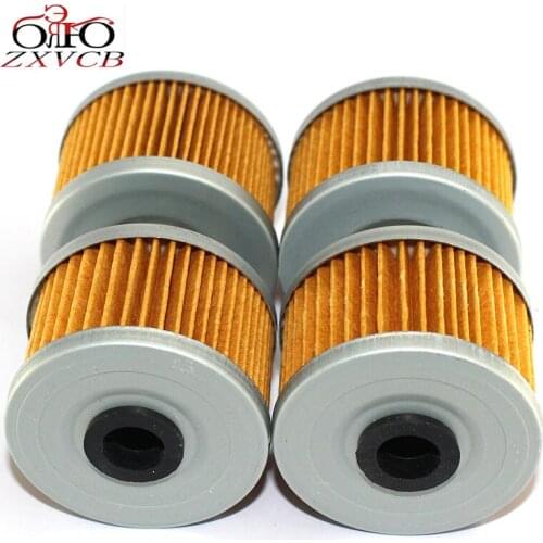 4* FOR Polaris Outlaw 500 2006-2007 Predator 500 50th Anniversary Edition Cross Country LE Black/Silver motorcycle Oil Filter