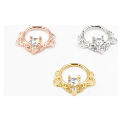 50pcs Body Jewelry Piercing - SHINE CZ Gems Ear Helix Bar Lip Rings Bend Nose Septum Ring Cartilage Nose Hoop Rings NEW