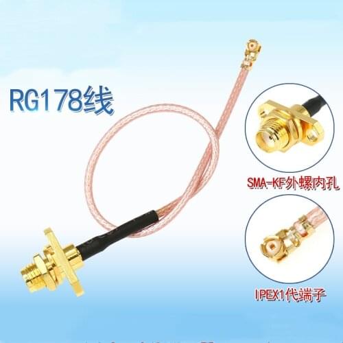 U.FL IPEX to SMA pigtail antenna with Screw holes extend cable transfer female connector UFL to SMA-KF Pigtail
