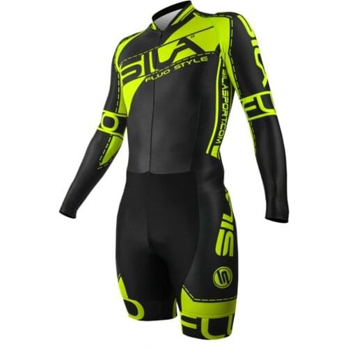 2020 Sila Long Sleeve Triathlon Skinsuit Cycling Mens Suit Bike Jersey Jumpsuit Monkey Set Triathlon Thin pad Mtb Ropa Ciclismo