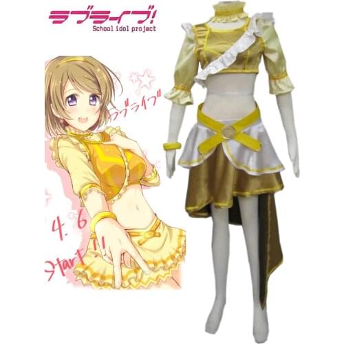 Love Live!Music start!! Koizumi Hanayo Dress Cosplay Costume Halloween Women Dress O