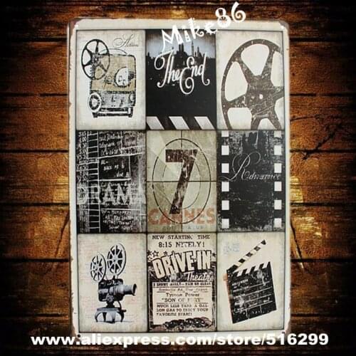 [ Mike86 ] Movie Props Metal Plaque Gift PUB Wall art Painting Bar Craft Decor AA-187 Mix order 20*30 CM