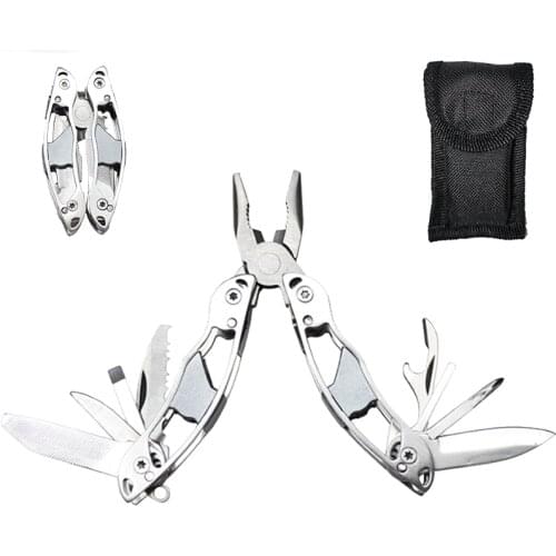 10 in 1 Hand Tool Multifunctional Mini Pliers Folding Knife Screwdriver Portable Outdoor Survival Camping Equipment