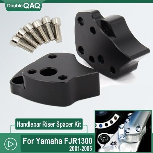 Motorcycle Handlebar Riser Spacer Kit For Yamaha FJR1300 FJR 1300 2001 2002 2003 2004 2005 Handle Bar Riser Mount Clamp