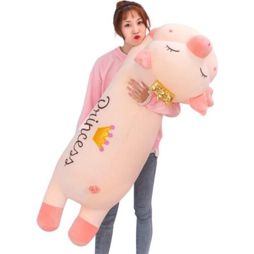 Cartoon Papa Pig Doll Plush Toy Kawaii Soft Striped Angel Pig Doll Sleeping Pillow Soothing Children Baby Girls Christmas Gifts
