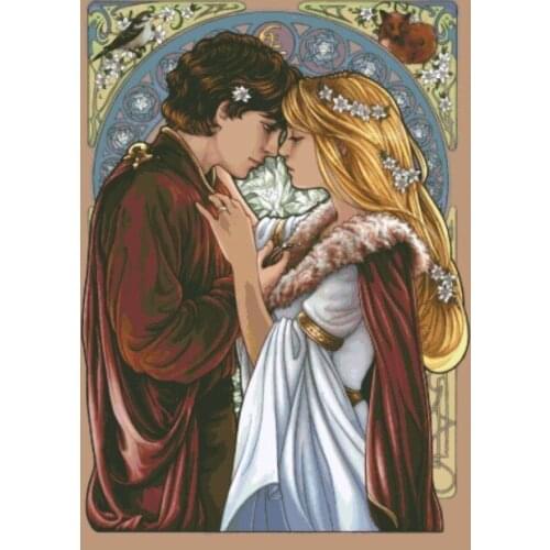 Be Mine Always love Couples Cross Stitch Kits Crafts Top Quality Embroidery Needlework DIY 14CT Canvas Unprinted Decor Handmade