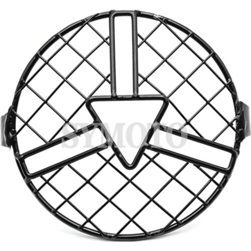 NEW For CB400SS EN GN CG 125 250 Universal 5.75-7inch Motorcycle Front Headlight Lampshade Mesh Grill Cover Mask Protector Guard