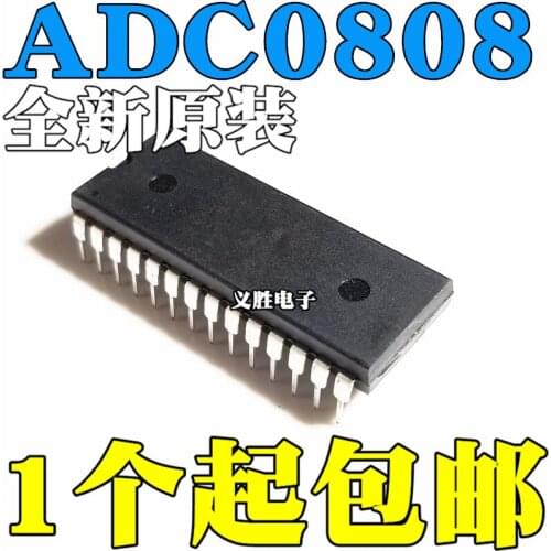 New and original ADC0808CCN DIP28 8 Bit Analog-to-digital converter IC Into the converter IC, AD converter, encapsulation DIP2