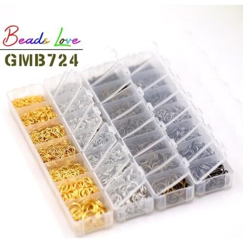 1450pcs 3mm-10mm Open Jump Rings Kits Connectors for Bracelet Necklace Jewelry Making Supplies Kits Diy Accessories Box Sets