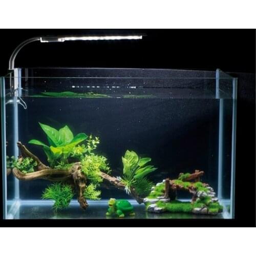 Aquarium Resin Moss Bridge Fish Play Cave Decor for Fish Tank Aquarium Ornament D2TD