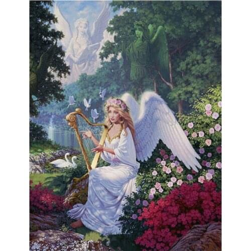 Full square drill fairy diamond Embroidery mosaic diamond picture cartoon Canvas painting Wall Art Picture for Living RoomZP-429
