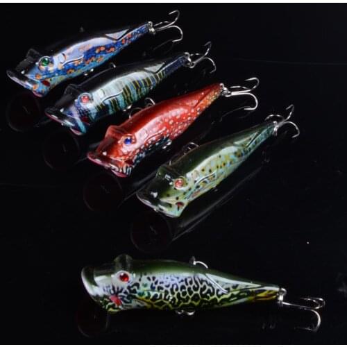 1pcs Popper Fishing lure Wobblers 7cm 10.4g Floating Crankbait Artificial Hard Bait Poper Pesca Carp Pike Fishing Tackle