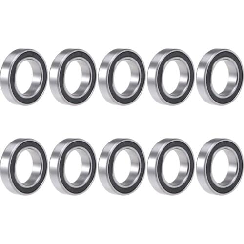 6804RS Deep Groove Ball Bearing 20x32x7mm Double Sealed Bearing Steel Bearings 10-Pack