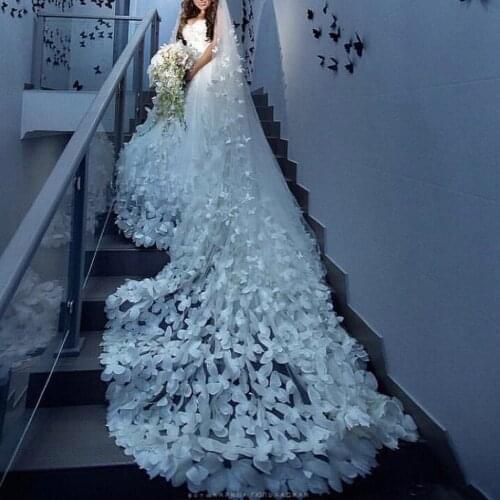 Cheap Real Photos 3M or 2M White/Ivory Wedding Veil One-layer long Bridal Veil Head Veil Wedding Accessories Hot Sell