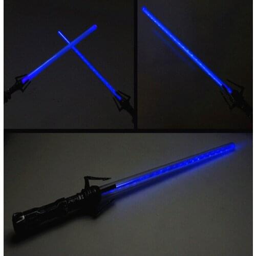 Retro transform hilt 2pcs/lot Wars Laser sword Led Music Flashing Toys Cosplay Weapons Can Mutual percussion Sabers Kids toy