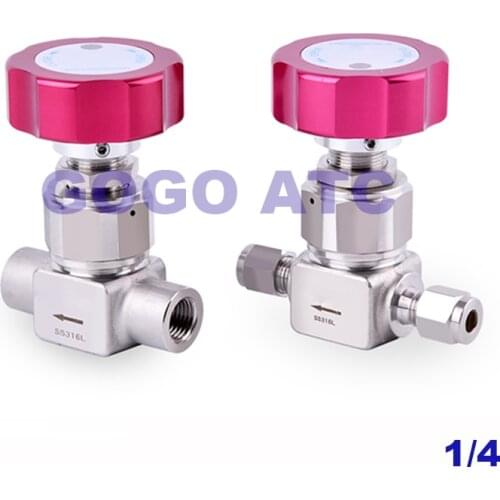 High quality 1/4 stainless steel 316 High pressure diaphragm shut-off valve two-way ferrule valve high pressure ball valve GOGO