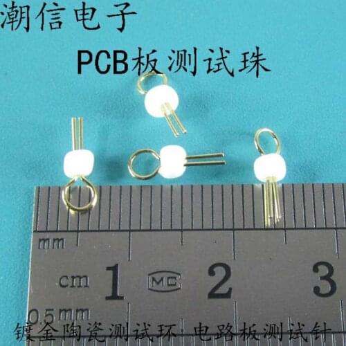 10cps PCB board test points test loop test beads plated ceramic circuit board test pin