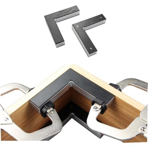 2pcs 90 Degree Positioning Squares L-Sqaure Clamping Squares Aluminium Alloy Right Angle Clamps Woodworking Carpenter Tool