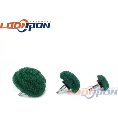 3Pcs Mop Polishing Wheel Dome Coarse Grit 50mm 75mm 100mm 180# Mounted Sanding Pad Mop Wheel Polishing Mop Set for Metal Polish