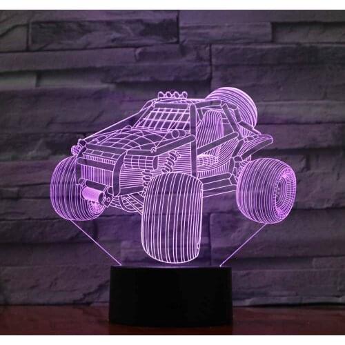 3d lamp illusion LED Night Light Car Cute Desk Table nightlamp Veilleuse With Battery-powered compartment USB Cable Luminaria