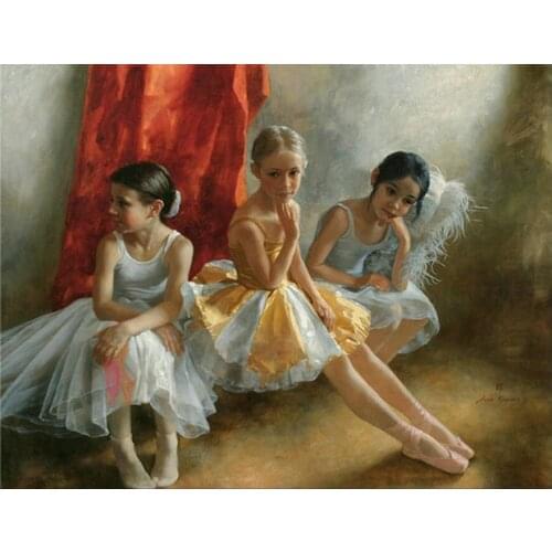 Diamond Painting Full Drill Children Sisters Girl Diamond Embroidery Rhinestone Decor Needlework Mosaic Rhinestones Portrait