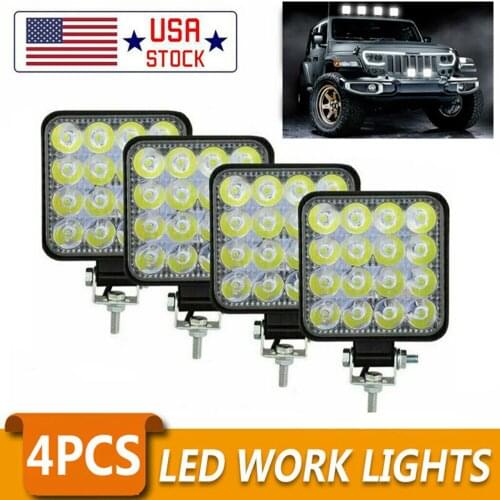 Led light bar 48w Led bar 16barra Led car light for 4x4 led work lights truck offroad SUV ATV Tractor 12V 24V work light