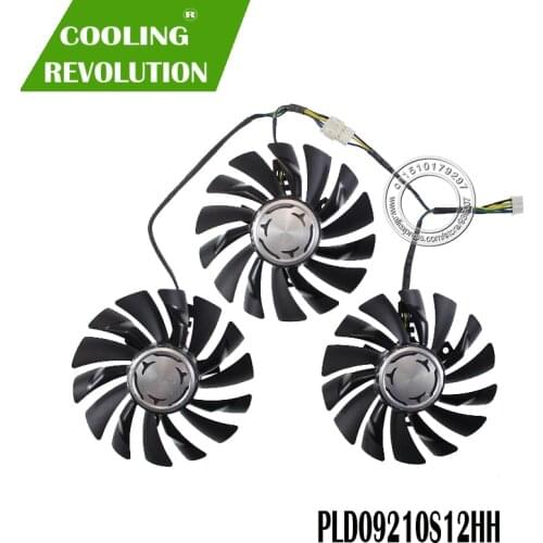 Free Shipping PLD09210S12HH DC12V 0.40A 85mm VGA Fan 4Pin For MSI GTX1080Ti 11G DUKE 980Ti Graphics Card Cooling Fan