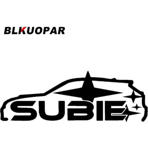 BLKUOPAR for Subie Logo Car Stickers Sunscreen Fashionable Skateboard Decals Campervan Motorcycle Helmet Decor Car Styling
