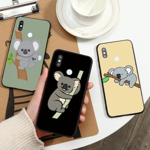 Animal sleeping koala high quality Phone Case For Xiaomi Redmi note 7 8 9 t k30 max3 9 s 10 pro lite