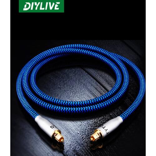 DIYLIVE The US Line ST 5 Optilink 5 digital fiber optic cable is connected to the other side of the audio amplifier cable