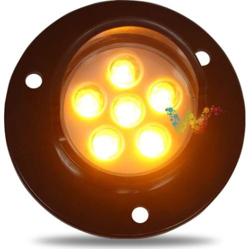 DC12V 50mm Diameter Yellow Amber Cluster Traffic Signal Module Arrow Board Light
