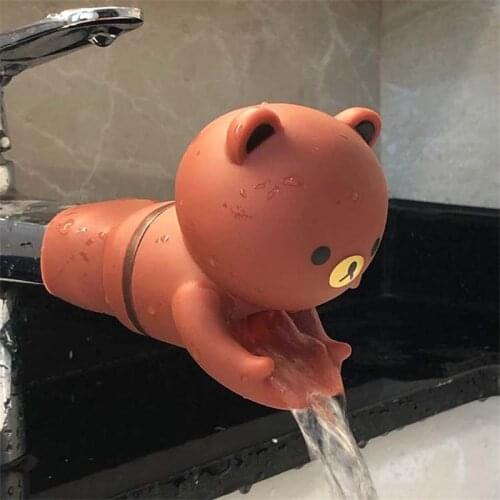 Animal Faucet Extender Kid Children Help Washing Hands Sink Water Tap Extender Splash-proof Spout Extension Bathroom Accessories