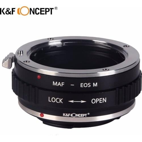 K&F CONCEPT Lens Mount Adapter for Minolta(AF) Mount Lens (to) fit for Canon EOS M Lens Camera Body free shipping