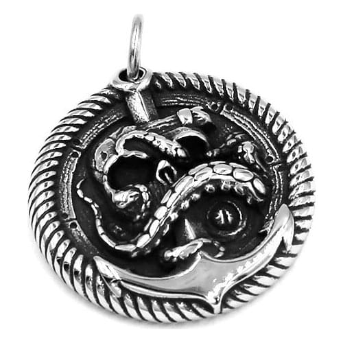Fashion Anchor Pendant Stainless Steel Jewelry Cool Octopus Claws Biker Mens Pendant Wholesale SWP0561A