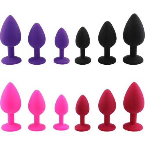 Soft Silicone Butt Plug Anal Plug Unisex Sex Stopper Adult Toys ​for Men Women Adult Prostate Massager Anal Trainer for Couples