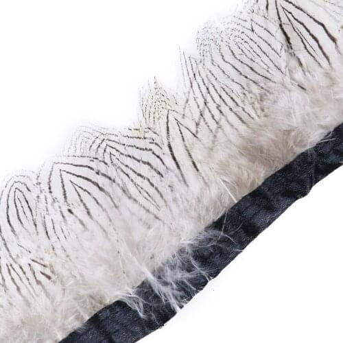1 Meter Natural Feathers chicken Feather /Peacock Feather/ Duck Plume Tassel For DIY Handicraft Plumes Decoration Wholesale