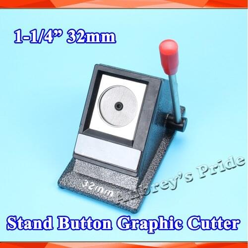 NEW Heavy Duty Manual 1-1/4" 32mm Multi Sheets Stand Paper Graphic Punch Die Cutter for Pro Button Maker