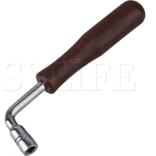 New L Square Shape Guzheng Tuning Hammer Wrench Durable Tool Brown