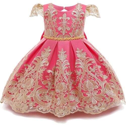 Dresses For Baby Girl Infant Dress Floral Bowknot Lace Birthday Tutu Costume Newborn Princess Dress Birthday Vestido Halloween