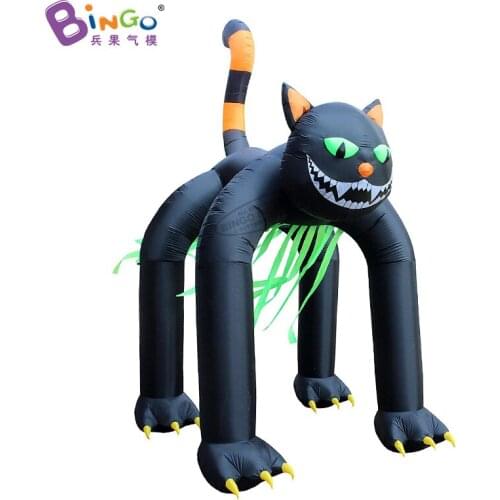 Customized 3.2x2.5x4 meters inflatable black cat arch for decoration inflatable halloween cat archway for sale - toy arch