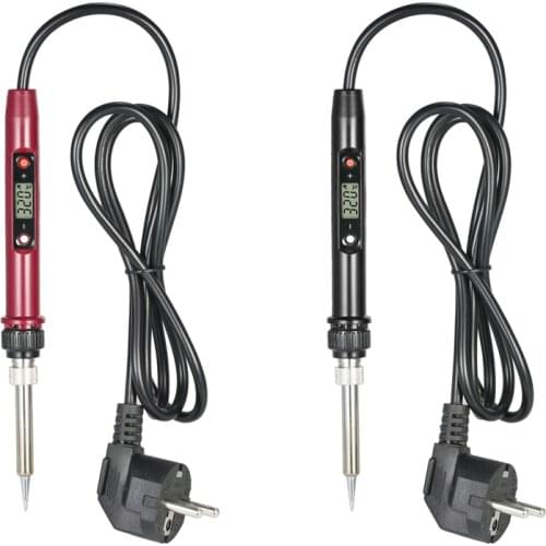 80W Professional LCD Digital Temperature Adjustable Electric Soldering Iron welding Tool Lead-free Mini Soldering Station AC220V