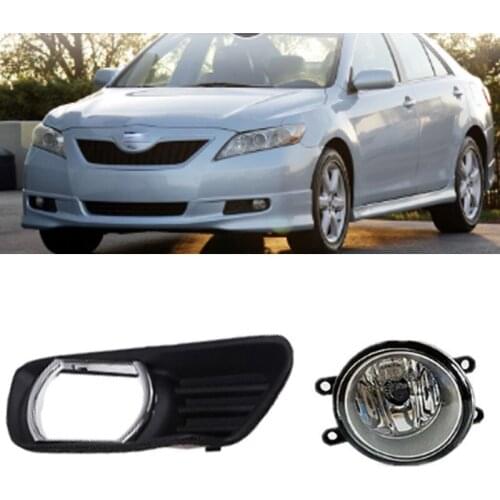 Fog Lights Fog Lamp Frames Headlight Foglight Fog Light Cover Grill for Toyota Camry XV40 2007 2008 2009