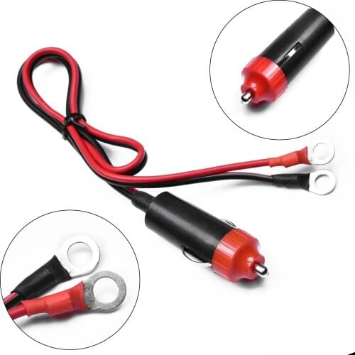 Wire Cigarette Lighter Plug 12 Volts Heavy Duty 15A Male Plug Cigarette Lighter Adapter Power Supply Cord