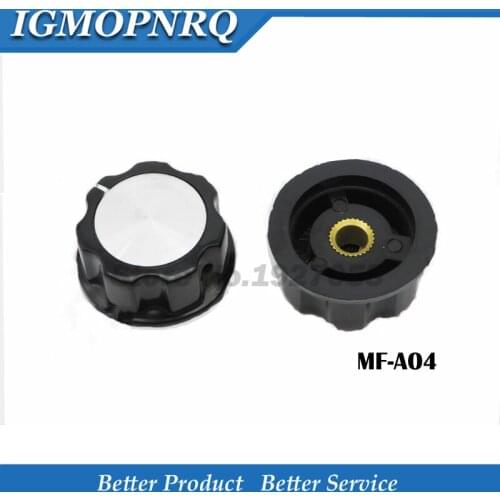 5pcs MF-A04 potentiometer knob WH118 WX050 bakelite knob copper core inner hole 6mm HAT NEW